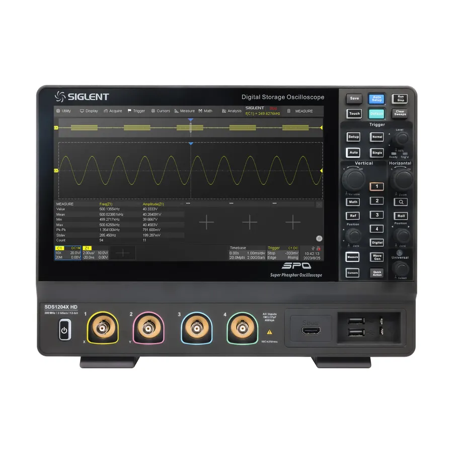 Siglent SDS1204X HD Oscilloscopio a Segnale Misto