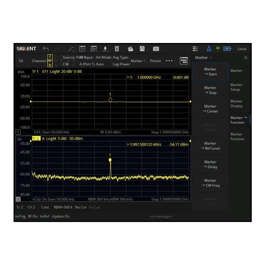 Opzione Software Analisi Spettro Siglent SHN900-SA