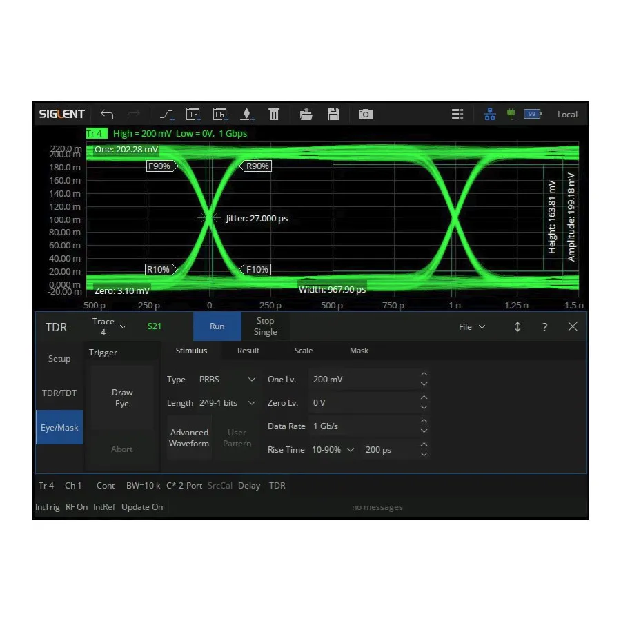 Opzione Software Analisi Dominio Tempo Migliorata Siglent SHN900-TDR