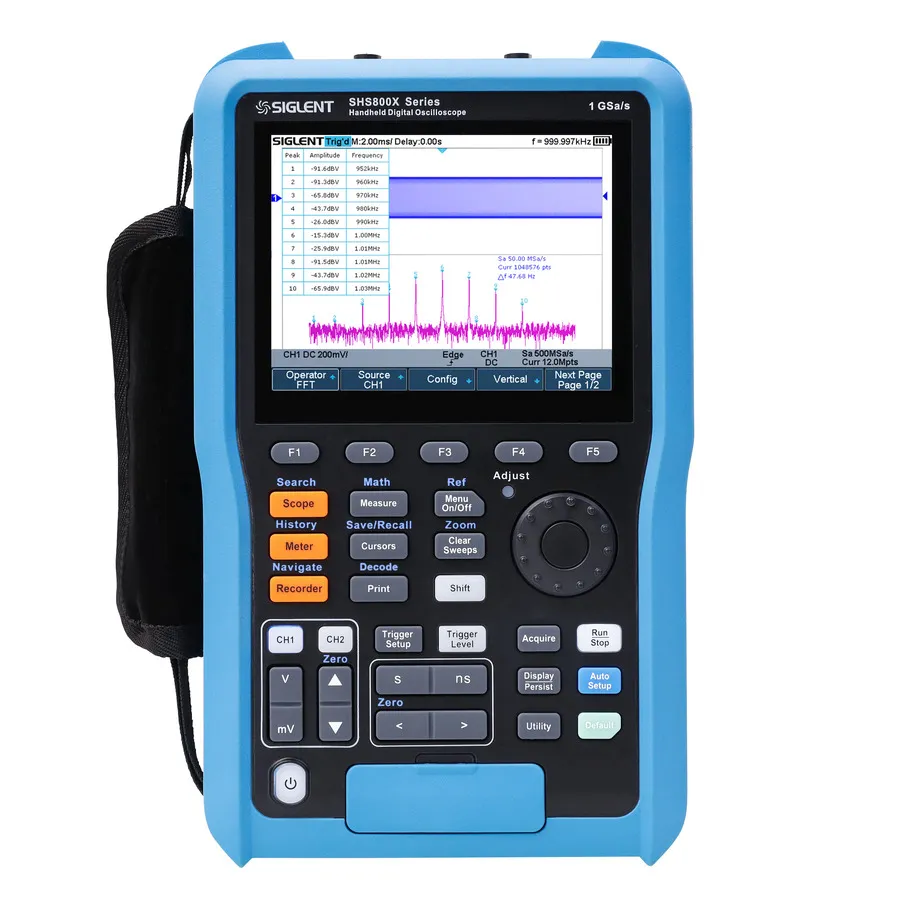 Oscilloscopio portatile Siglent SHS810X
