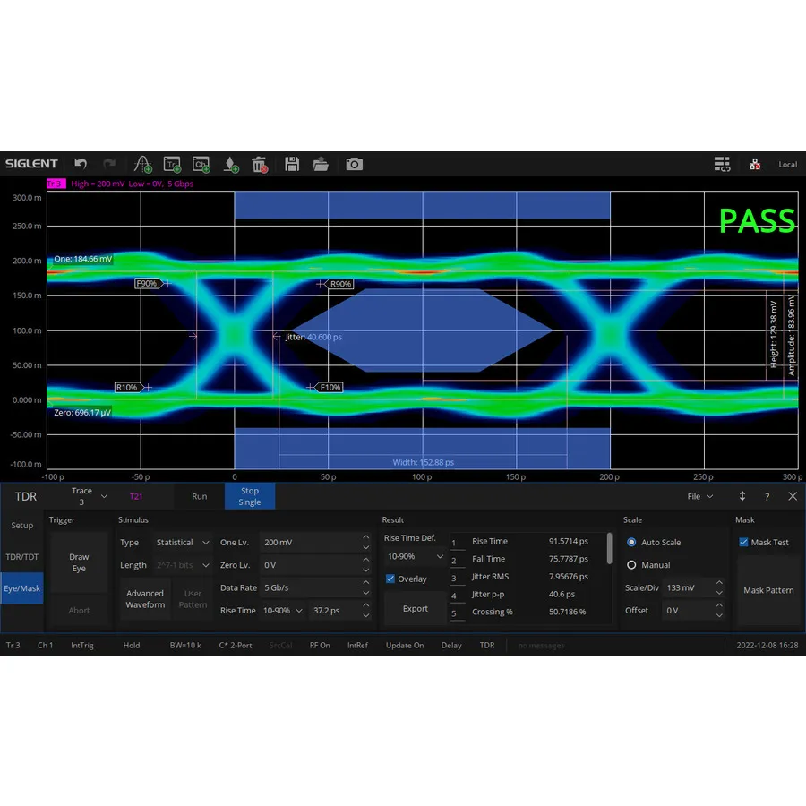 Software di Analisi nel Dominio del Tempo Siglent SNA6000-TDA