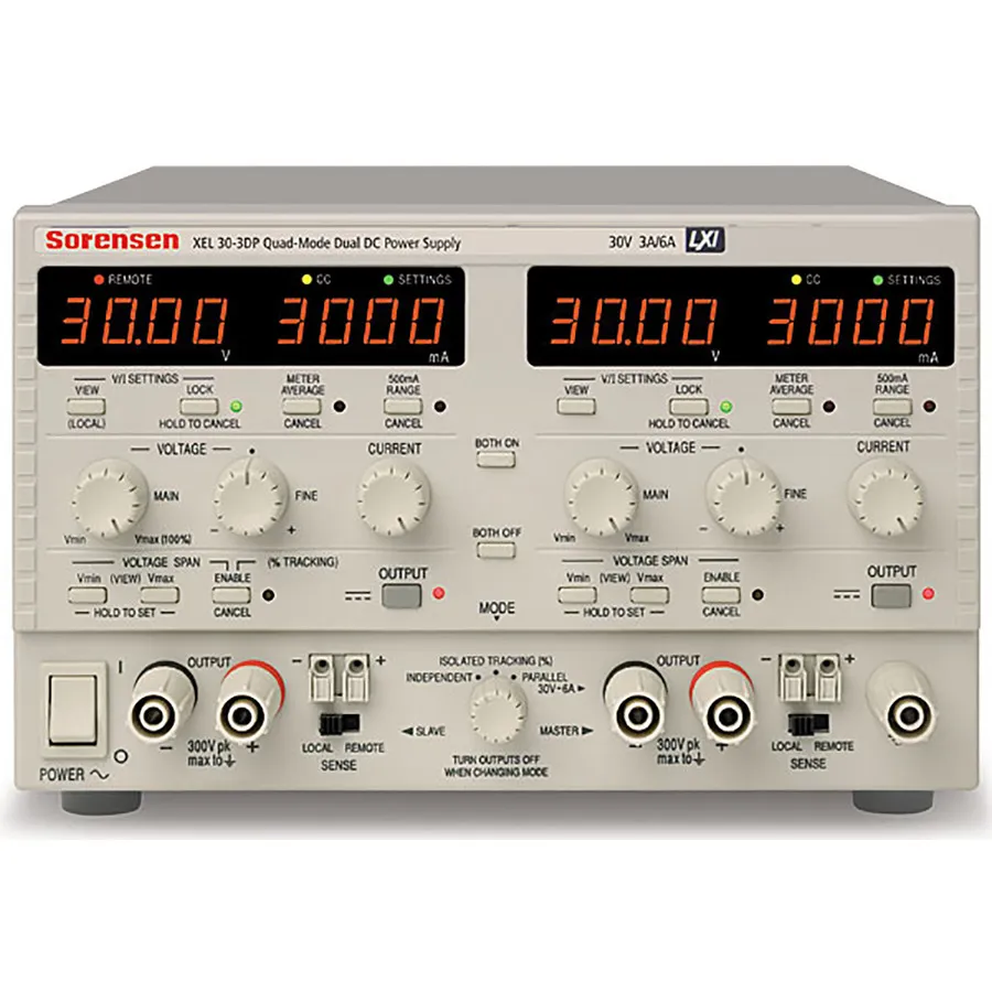 Alimentatore CC Sorensen XEL30-3DP a Due Uscite