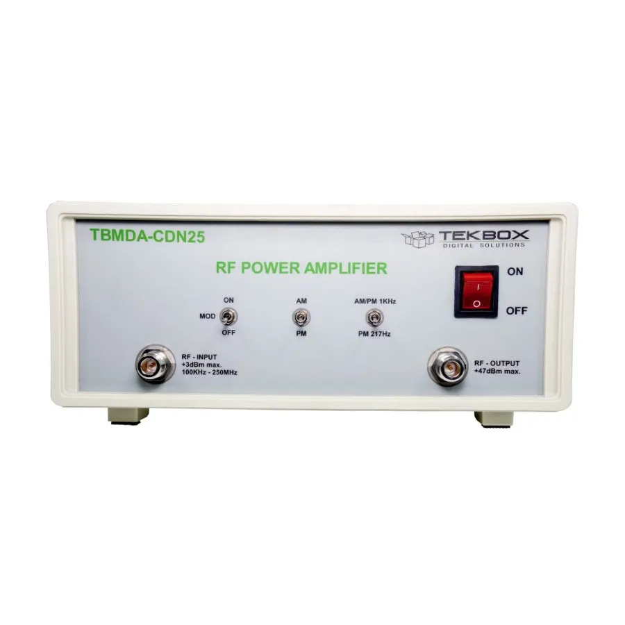 Amplificatore di potenza a banda larga modulato TekBox TBMDA-CDN25