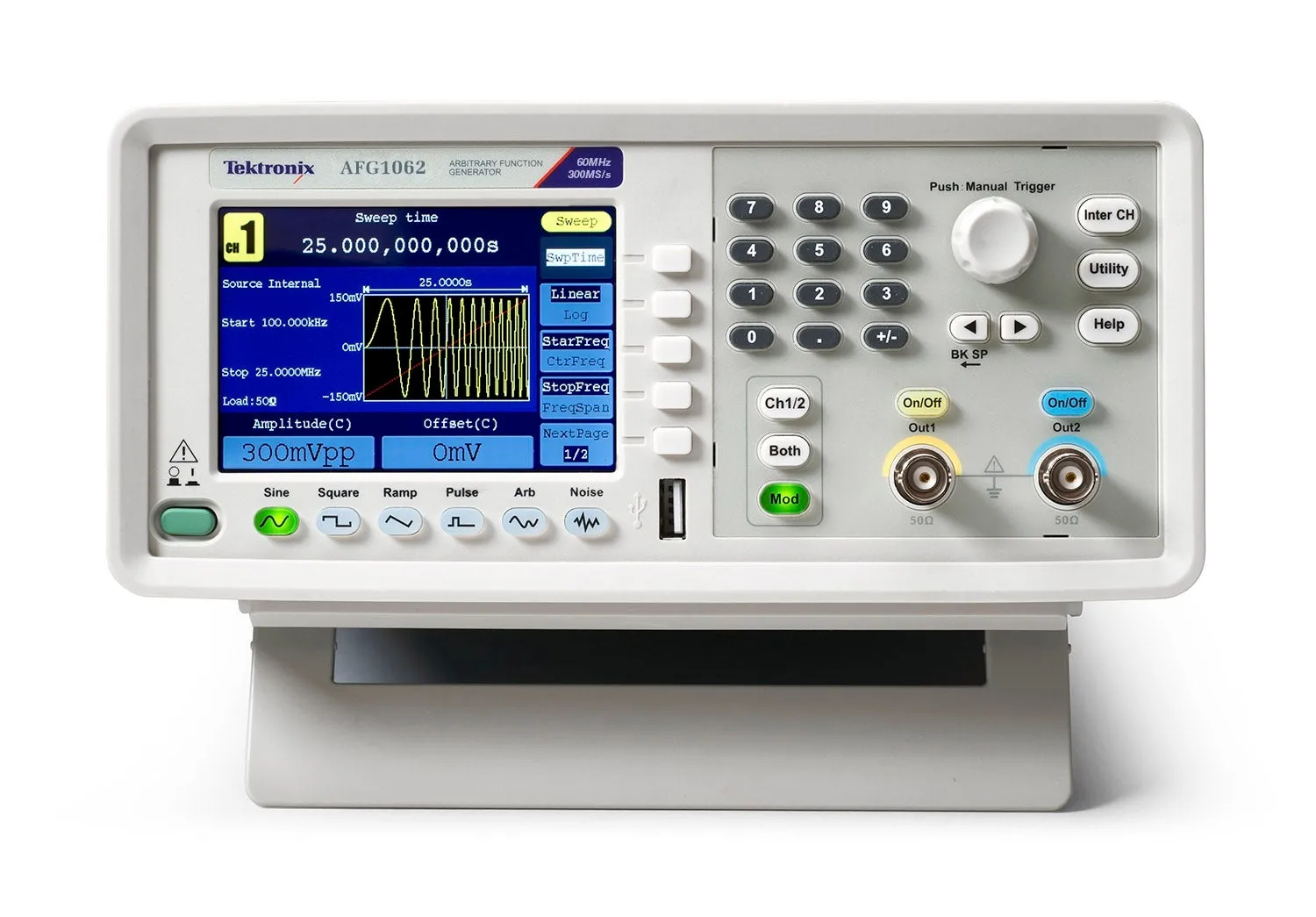 Generatore di Funzioni Arbitrarie Tektronix AFG1062