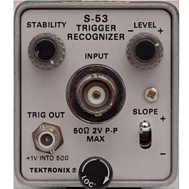 Testa riconoscimento trigger Tektronix S53