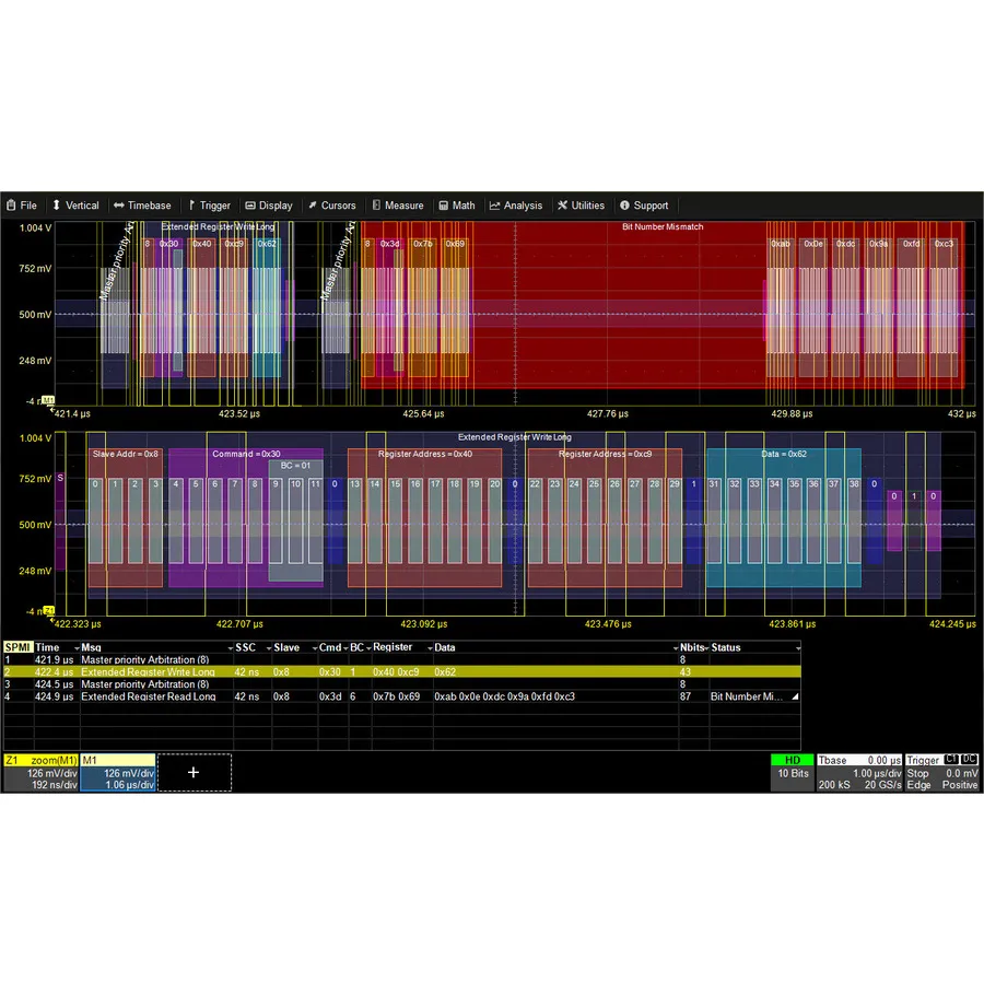 Opzione di trigger e decodifica SMBus Teledyne LeCroy HDO4K-SMBUS TD