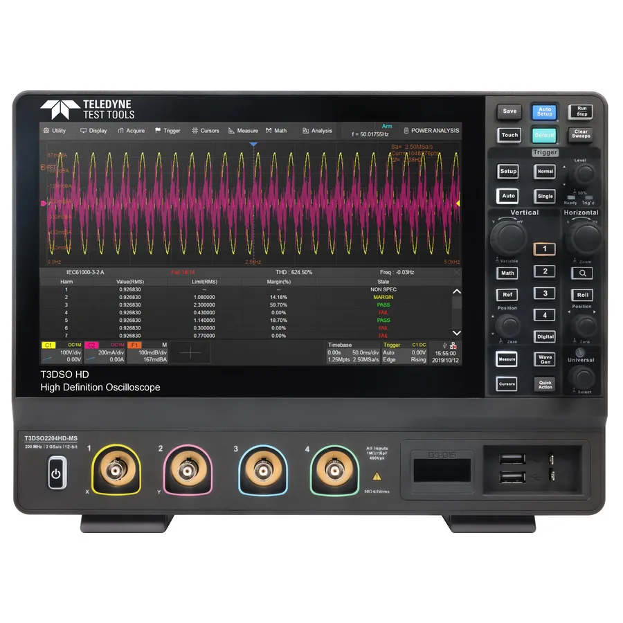 Oscilloscopio MSO Teledyne LeCroy T3DSO2204HD-MS