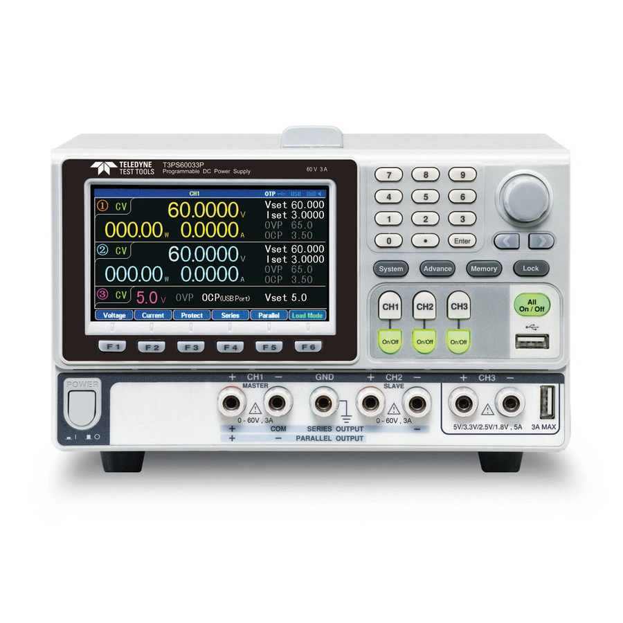 Teledyne LeCroy T3PS30063P Alimentatore DC a Tre Uscite