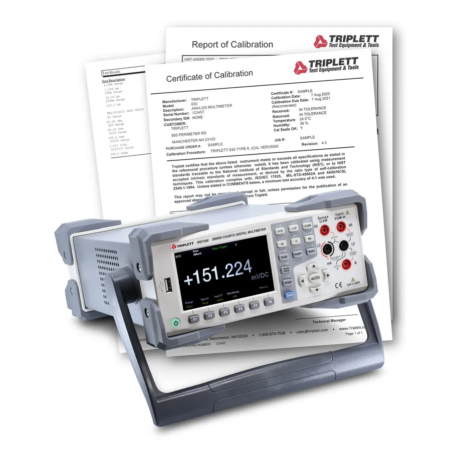 Multimetro Digitale Triplett MM750B-NIST