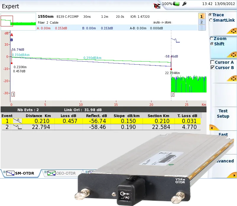 Modulo OTDR Viavi E81162C In-service 1625 nm