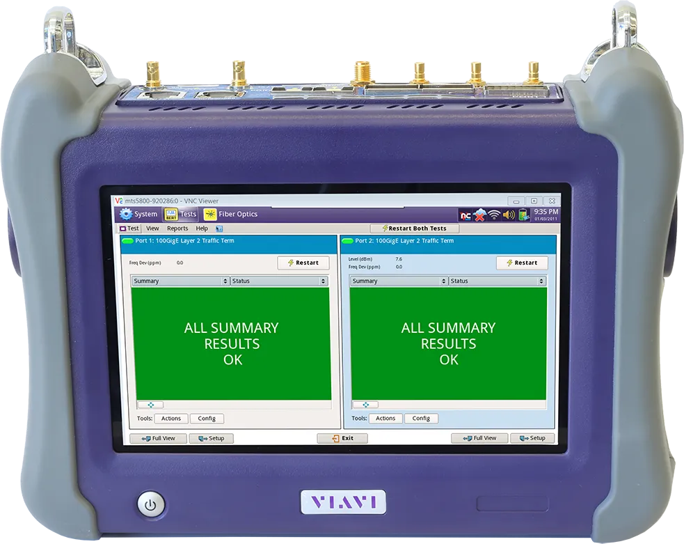 Tester di rete portatile Viavi TB/MTS-5800-100G